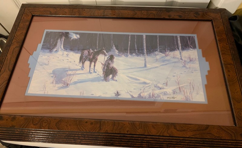 Southwestern Art Painting "American Tracker" 15"H x 25"L Gary Artzt gallery