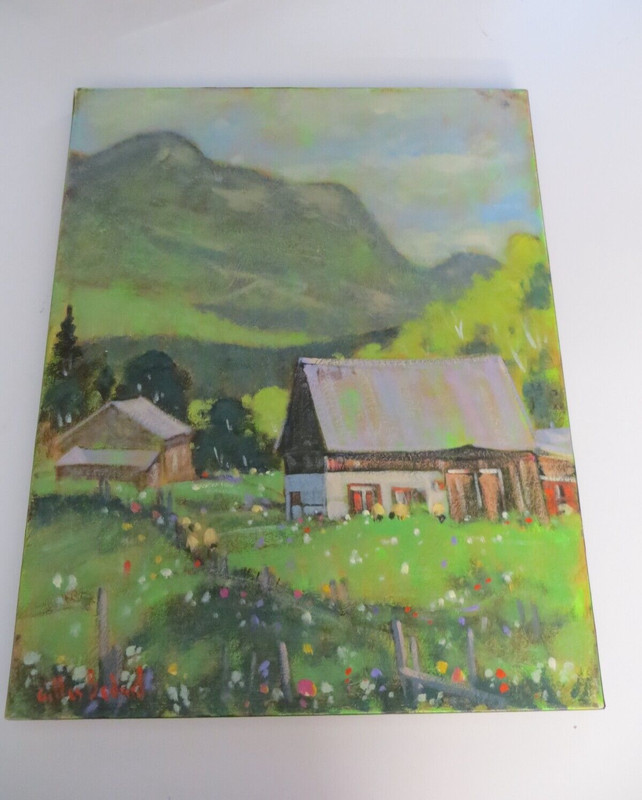 Canada Quebec Painting by Gilles Bédard »Coté Jardin Charlevoix» 20 x 16