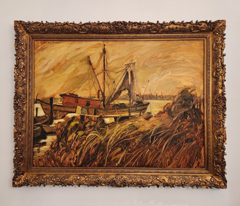 Original Oil Painting Internationally renowned artist «Dulce Beatriz» with COA