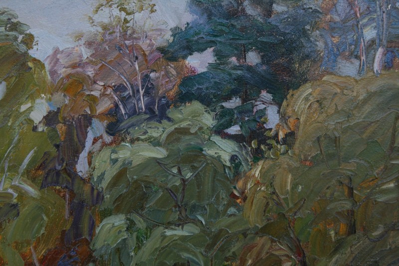 Direct from Artist: Original Oil Painting "Autumn Landscape with Geese" 2018 gallery