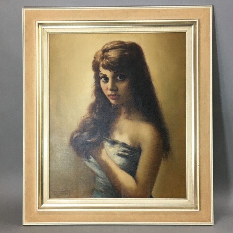 Helmut Breuninger Original Oil Painting Gypsy Woman Framed Signed By Artist Rare