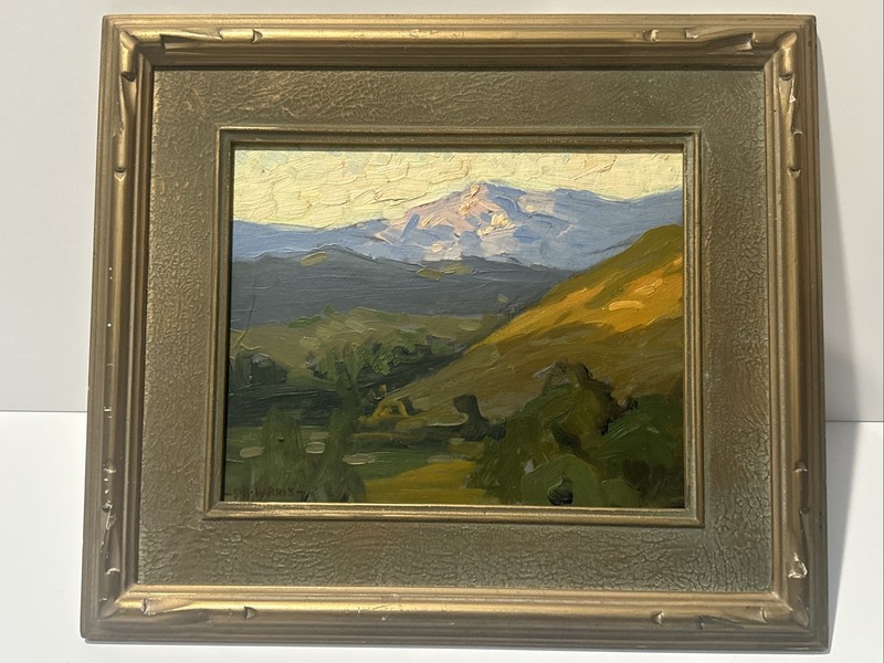 Sam Hyde Harris Painting Antique California Landscape Impressionist Famous Small gallery