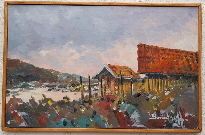 Abstrakt Ölgemälde Bild Oil Painting Meisterwerk Landschaft Meer Natur Stadt 495