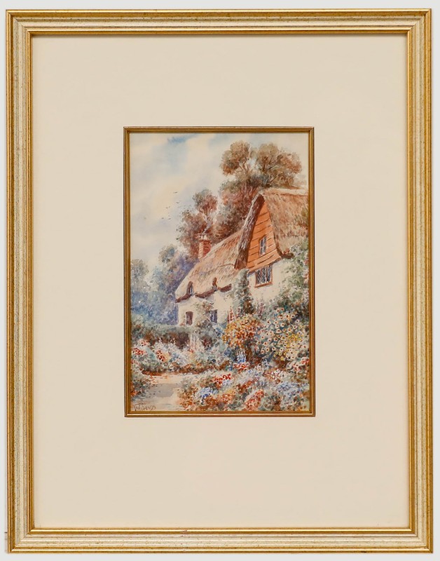 Thomas Herbert Victor (1894-1980) – Watercolour, Summer Cottage