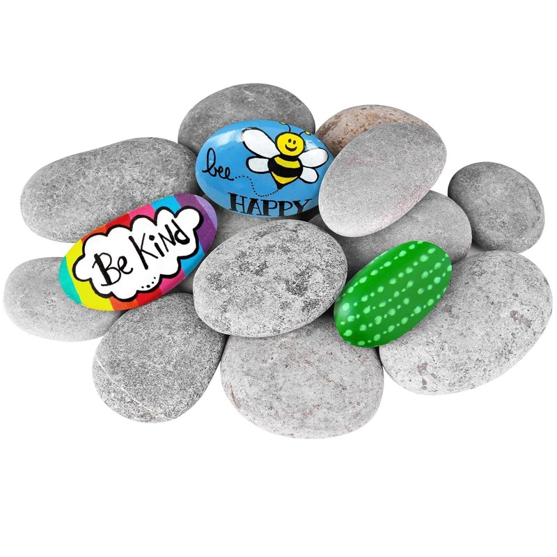 Large Flat River Rocks for Painting 2-3 Inch Smooth River Rock Painting Stones