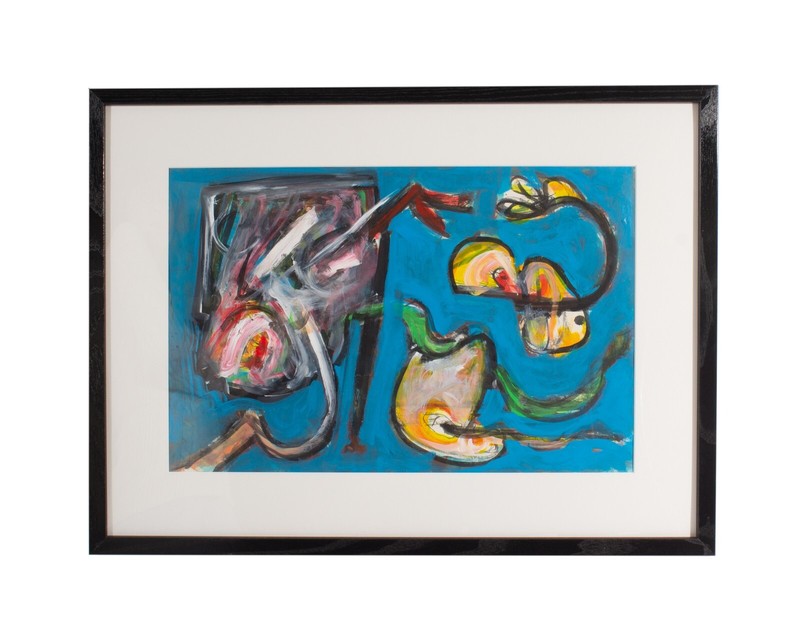James L. Bruch Abstract Mixed Media Painting Chicago Artist