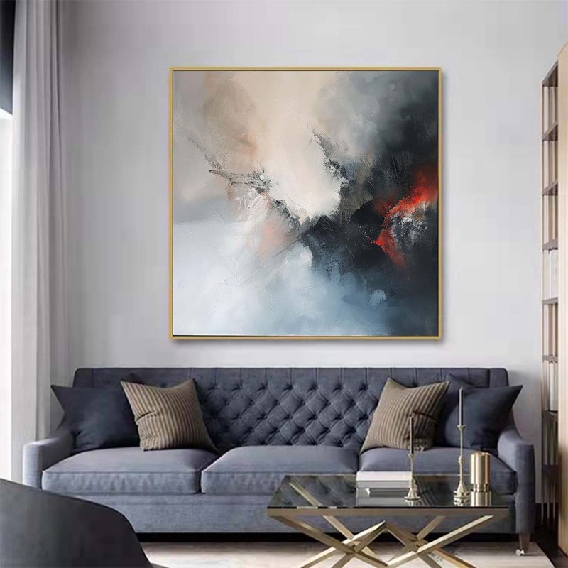 Large Textured Abstract Acrylic Oil Painting On Canvas Handmade Artwork A198 gallery