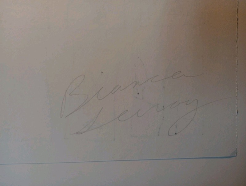 Contemporary Abstract Art Informel Brut Pen Ink Drawing Signed Bianca Leeroy gallery