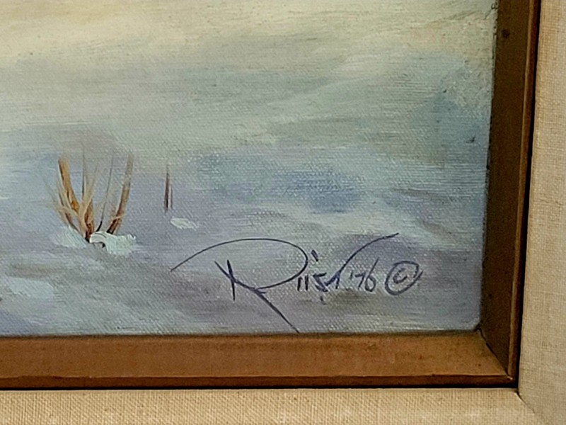 Gertrude Rust 1907-1996 Original Winter In Navajoland 1976 30x26 gallery