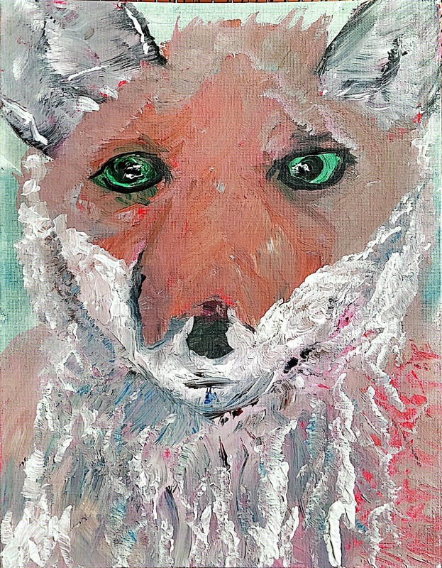 Kit Fox Contemporary Expressionist Original Painting