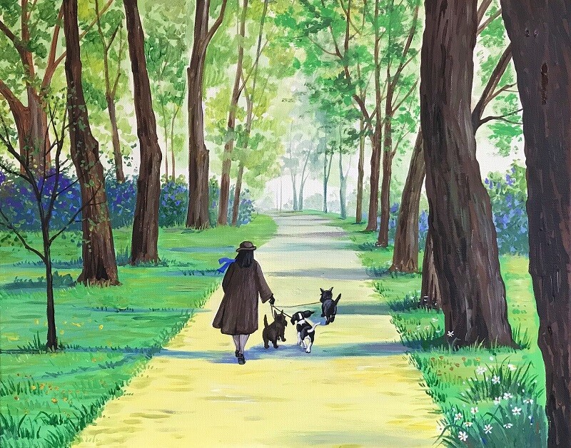 11X14 INCH PRINT OF PAINTING RYTA SCOTTISH TERRIER SCOTTIE SPANIEL Westie Dog 🐕