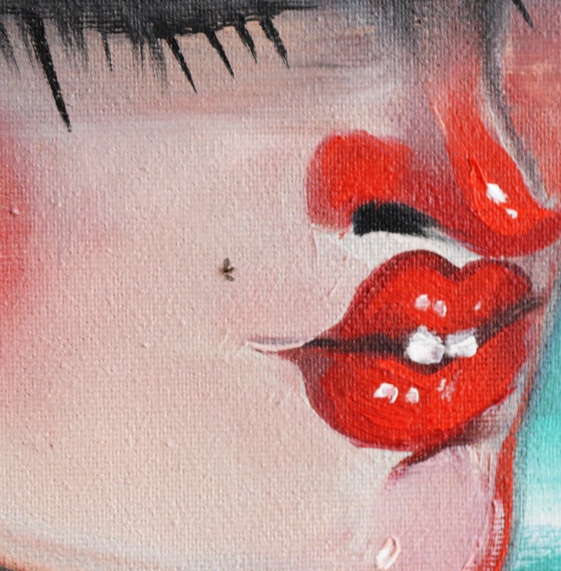 Hot days 39,3 x 39,3"- 100% Hand painted Oil Painting on Canvas. Yana Medow gallery