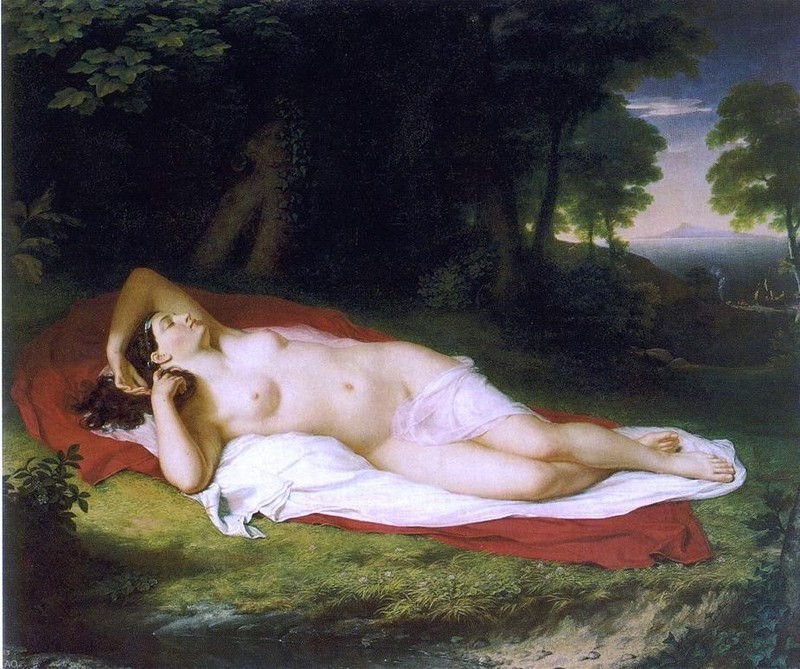 John Vanderlyn “Ariadne Asleep on the Island of Naxos” Giclée on Canvas 1809-14