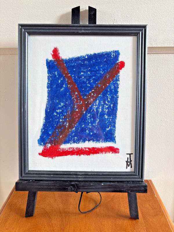 Original Murillo Painting | The Lesson | 8×10″ | Oil Stick on Board | Signed