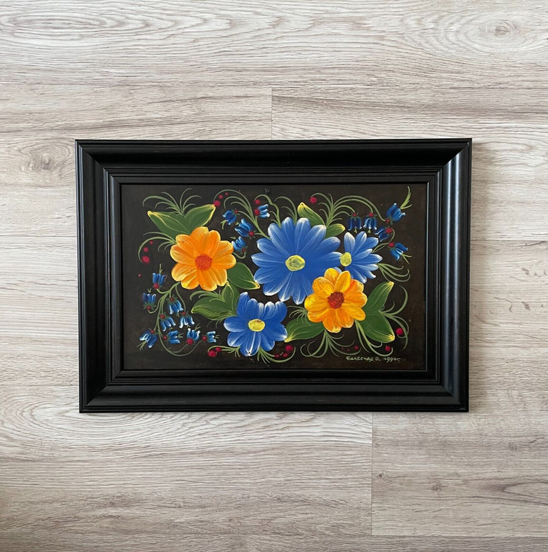 Vintage oil paintings original framed art