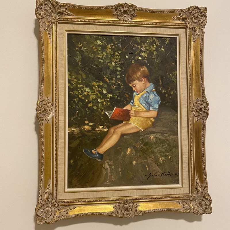 Antique oil painting signed And framed. Amazing And Unique! 21 Inches By 16,5