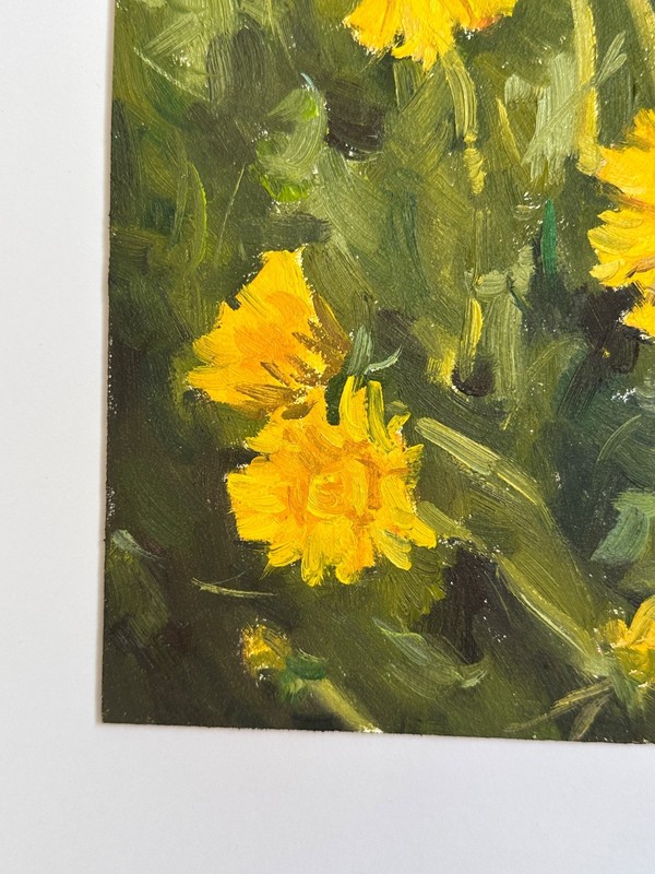 OIL PAINTING | Original art | Frolar painting | Dandelions | Impressionism gallery