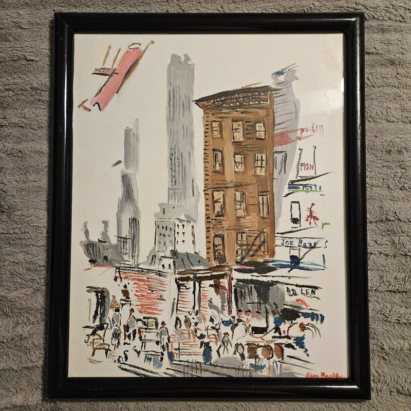New York Twin Towers 911 Memorial Painting World Trade Center Ground Zero 18×22