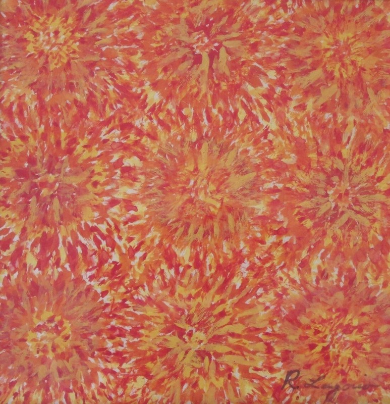 IRENE R. LAGORIO (1921-1994) MOD PAINTING MONTEREY CALIFORNIA ARTIST MID CENTURY
