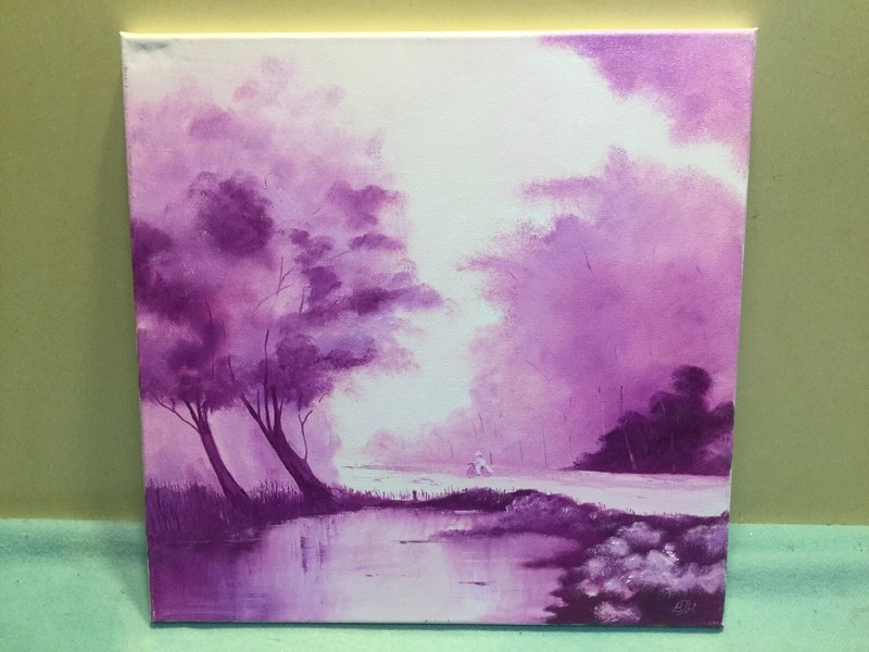 BTH Cycling Oil On Canvas