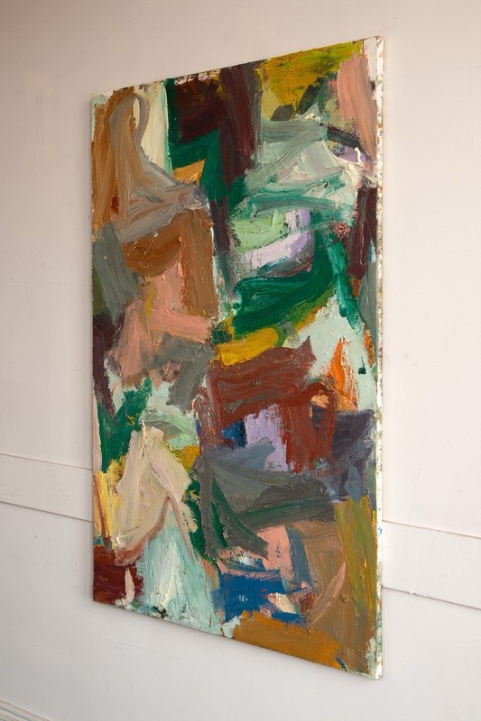 Original OOAK abstract Expressionist oil painting on Linen Large Fine Art gallery