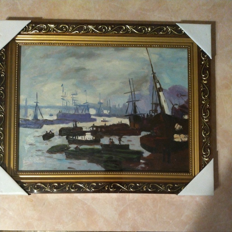Framed Hand Painted Oil Painting,, 12×16″