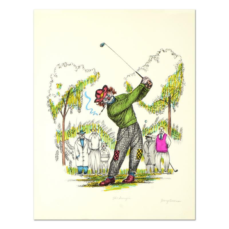 George Crionas «The Swinger» Hand Embellished L/E Lithograph Numbered Signed LOA