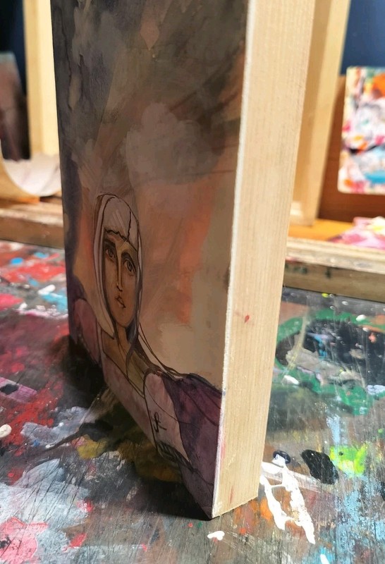 Original Painting Portrait Expression Surrealism Whimsical Jess Russell gallery