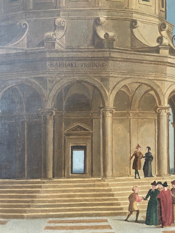 After Raphael, Marriage of the Virgin, large and magnificent 18th century oil gallery