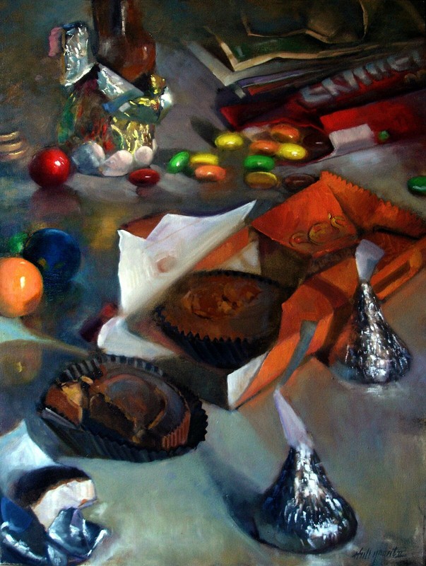 Happy Easter 40×30 in. Original Oil canvas Hall Groat II