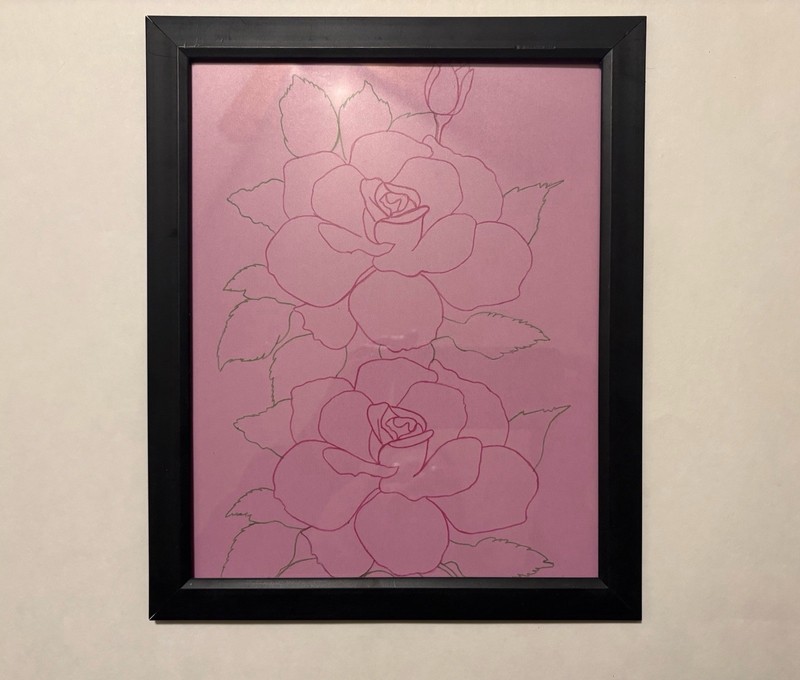 Flowers On Posterboard