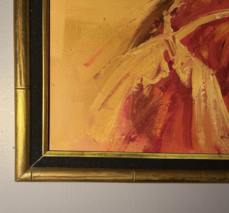 Orig K.K. Wong Oil Painting Chinese Girl Portrait Signed Vintage Framed Artwork gallery