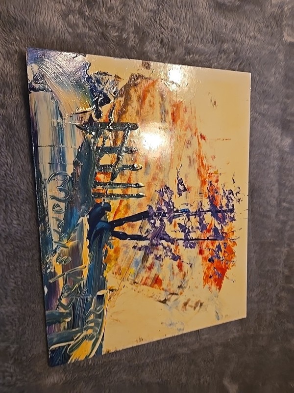 Morris Katz Original Painting 8x10 Signed Abstact gallery