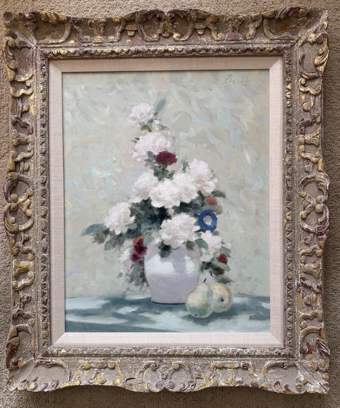 Andre Gisson Original Painting Art Still Life American French Impressionism