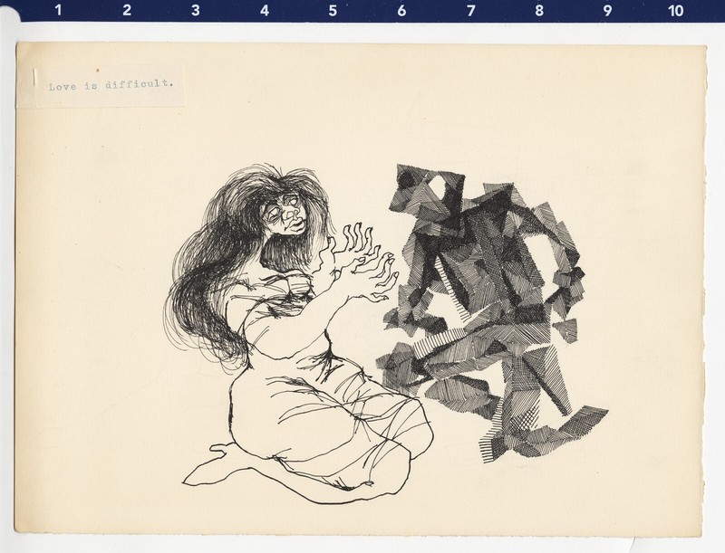 c. 1960's "Love is Difficult" ORIGINAL ART by Adriano Zannino gallery