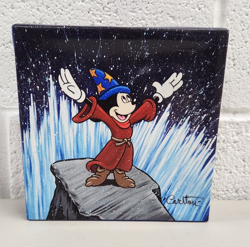 Disney Fine Art Sorcerer Mickey Making Waves Trevor Carlton Giclee Canvas LE 500