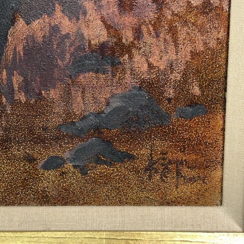 Hal Empie “Wish I’d Stayed Home” 1990 Signed Oil Painting w/ Provenance Ephemera gallery