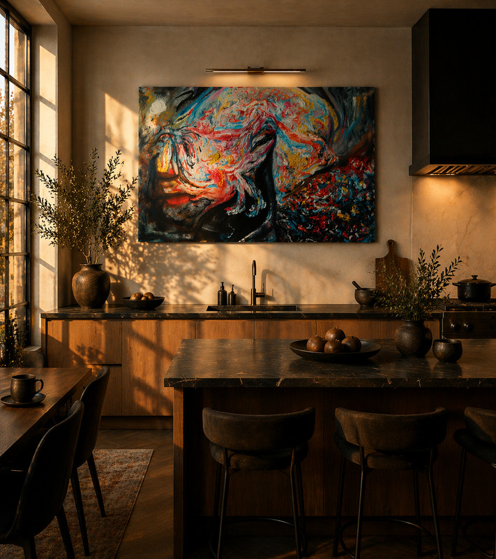 SALE | Contemporary Abstract Forest Landscape | Original Oil Painting gallery