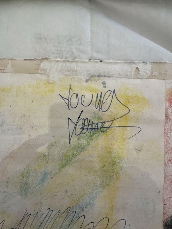 Purvis Young Double Image Triple Signed Dated 1987 Mixed Media Original gallery
