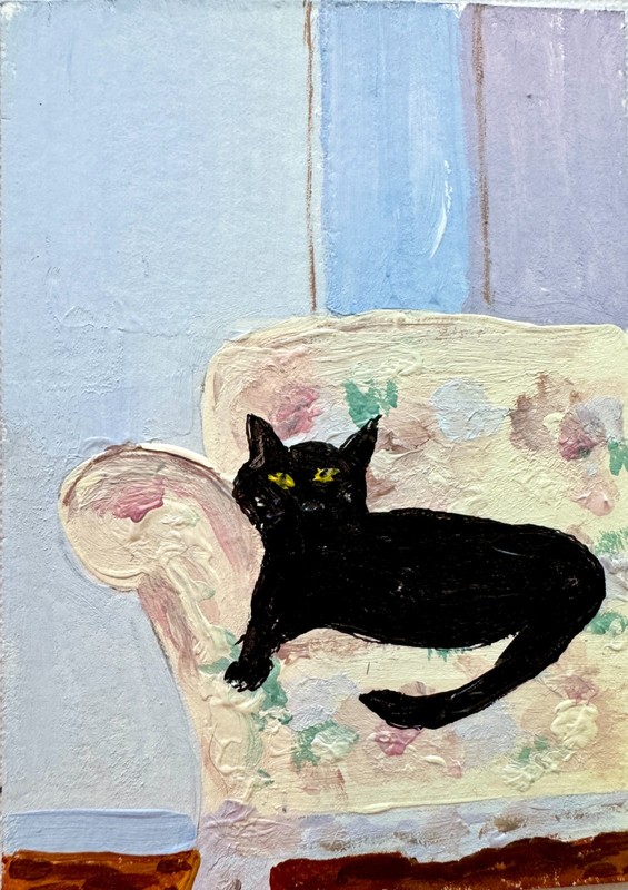 Aceo Custom Pet Portrait Painting, Original Mini Painting pets 2.5 x 3.5, OOAK, gallery