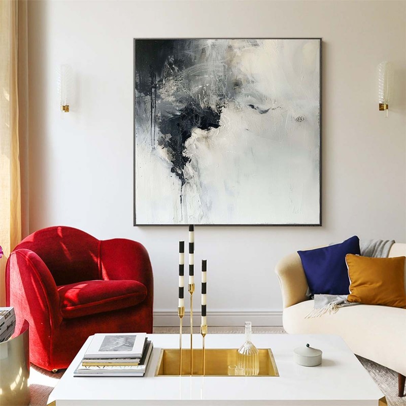 Large Textured Acrylic Abstract Oil Painting On Canvas Handmade Artwork A220 gallery