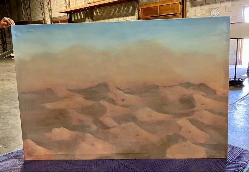 «Mountain Cattle Roundup» – Original Oil on Canvas Painting by Beth Mackenzie