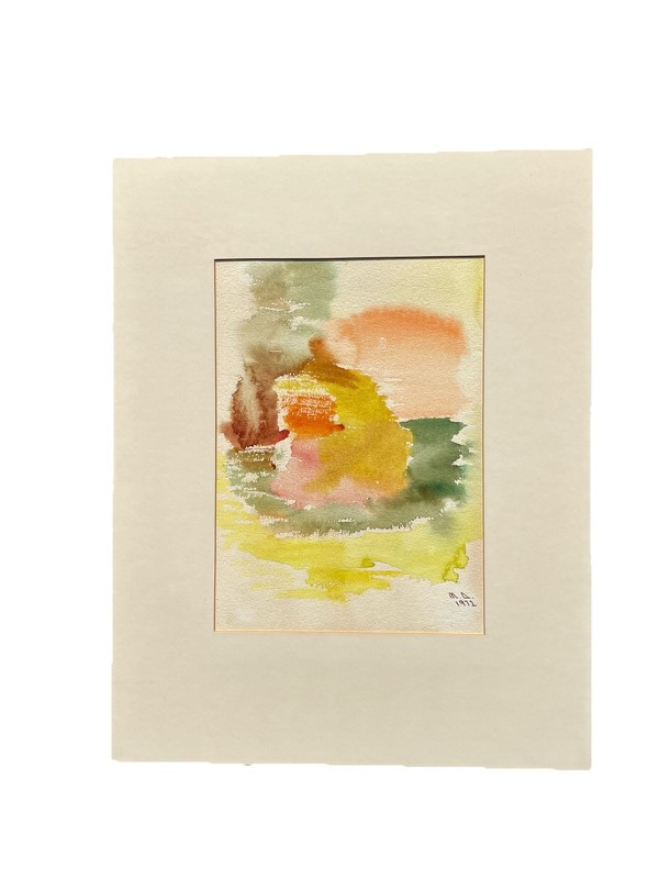 M D 1972 Mid Century Abstract Washes Of Colors