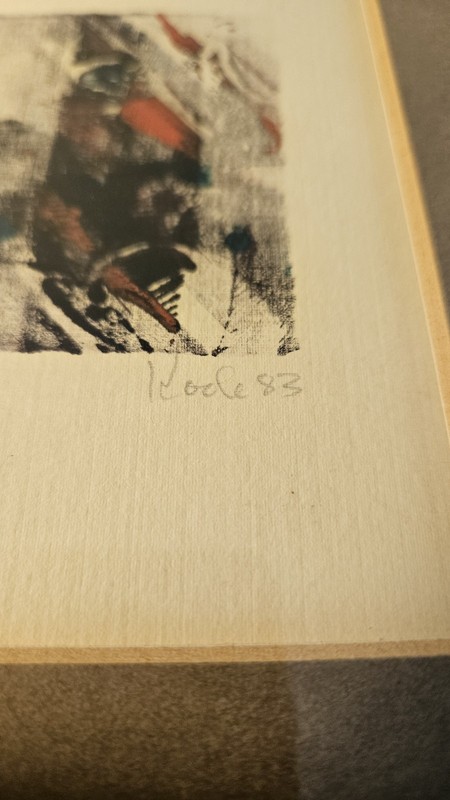 Vintage Original Art Acrylic Silkscreen 1983 - Wonderful Rare 10.25" X 8.25" Sig gallery