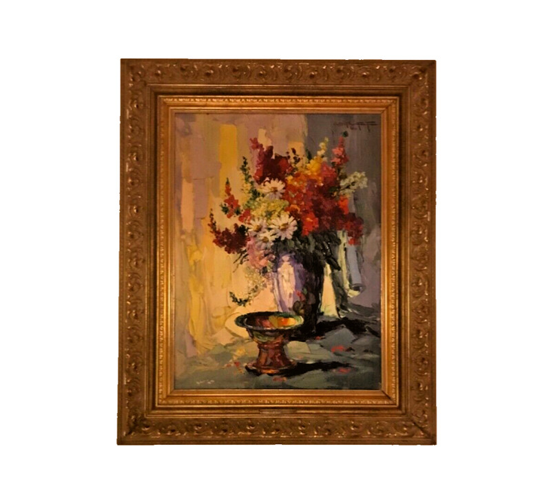 FAMED ORIGINAL Christof Stefanoff (1898-1966) Oil WITH SIGNED BROCHURE.