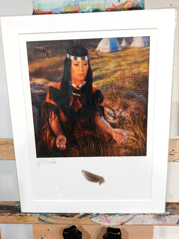 LOVELESS - "GRATEFUL" on paper 11 X 14 print reproduction with matting COA gallery