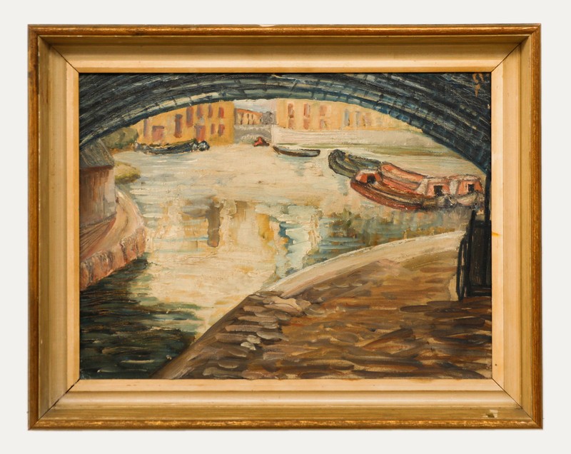 Attrib. Adrian Daintry RWA (1902-1988) – Mid 20th Century Oil, Under the Bridge