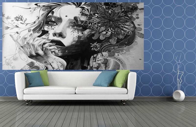 Massive street art graffiti urban canvas print Australia Painting 200cm x 100cm