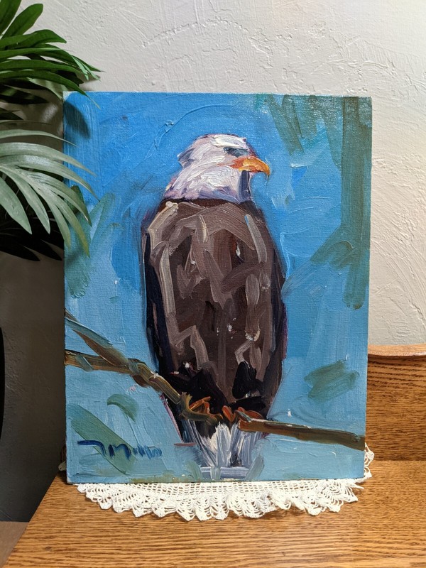 11x14 BALD EAGLE USA Original JOSE TRUJILLO (Moving Sale - All Must Go) gallery