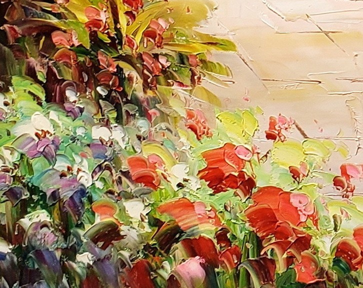 Mediterranean View #6FMD-85, 36"x48"- 100% Hand painted Oil Painting on Canvas gallery